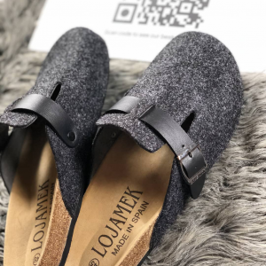 GREY "OG MULES" w/ BLACK BELT